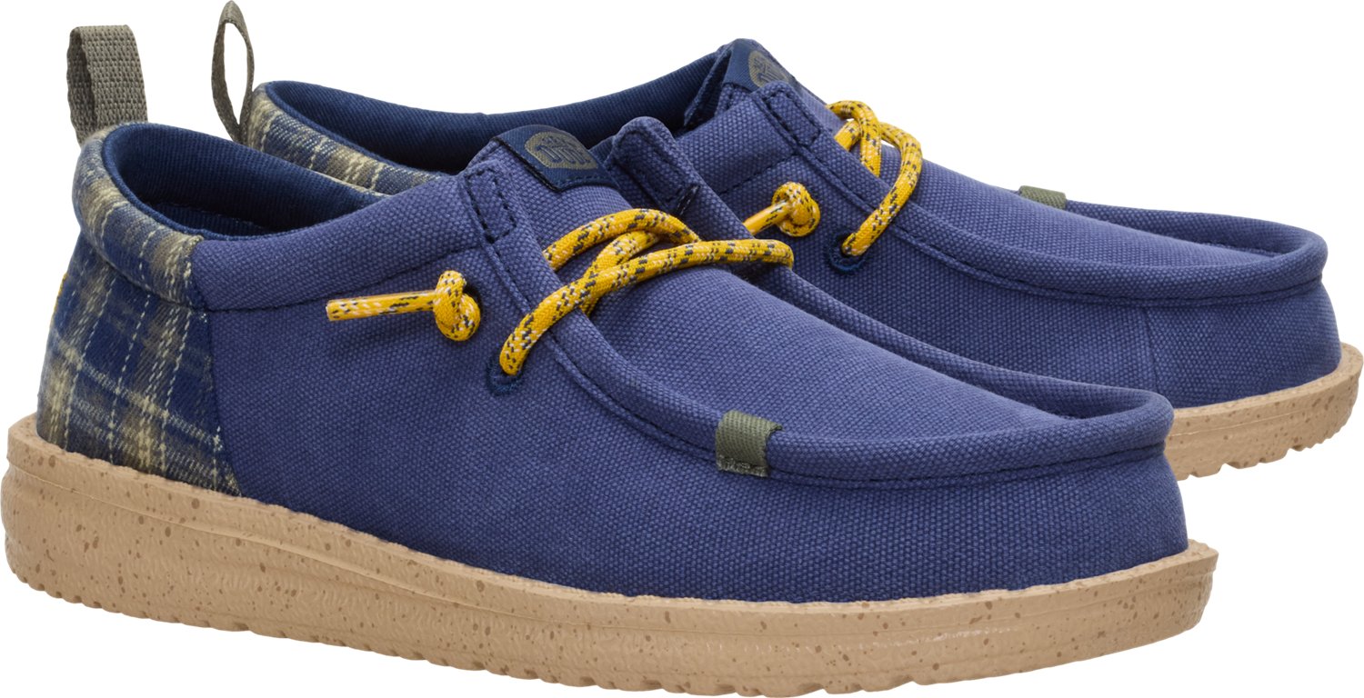 HEYDUDE Boys' Wally Funk Plaid Shoes - view number 4