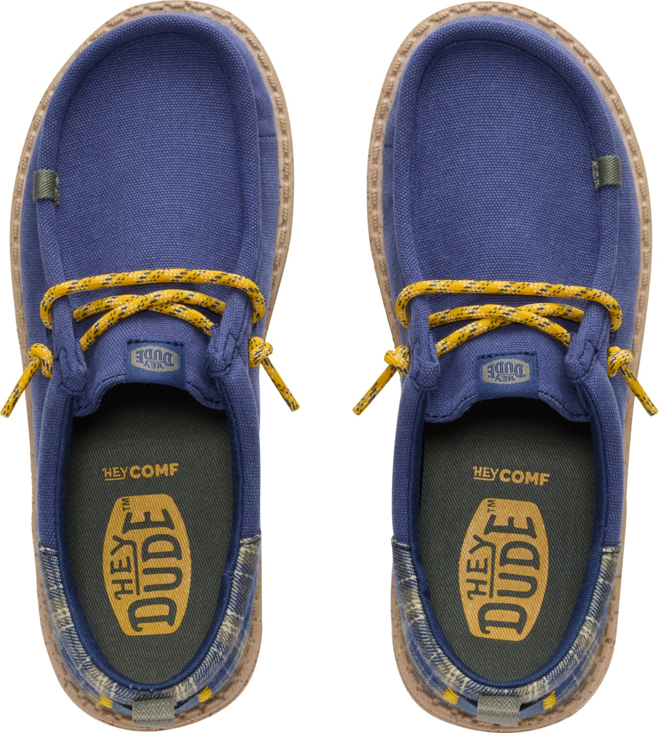 HEYDUDE Boys' Wally Funk Plaid Shoes - view number 6