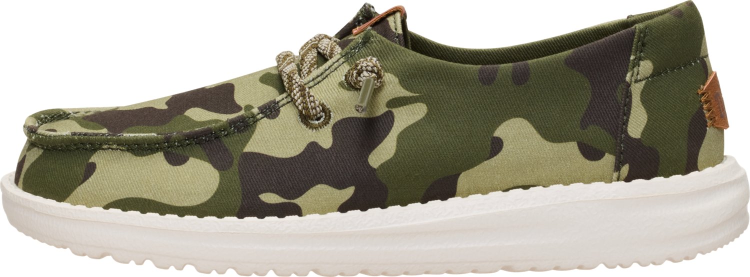 HEYDUDE Kids' Wally Essential Camo Shoes - view number 2
