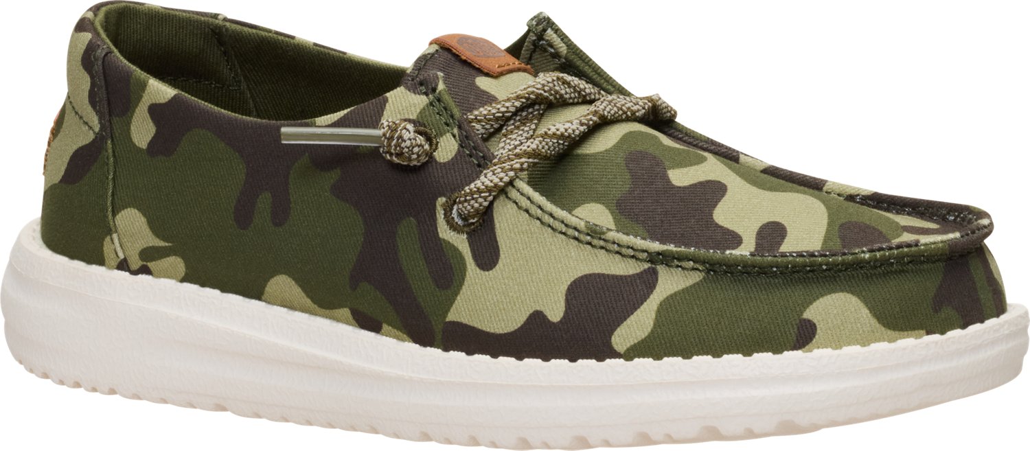 HEYDUDE Kids' Wally Essential Camo Shoes - view number 3