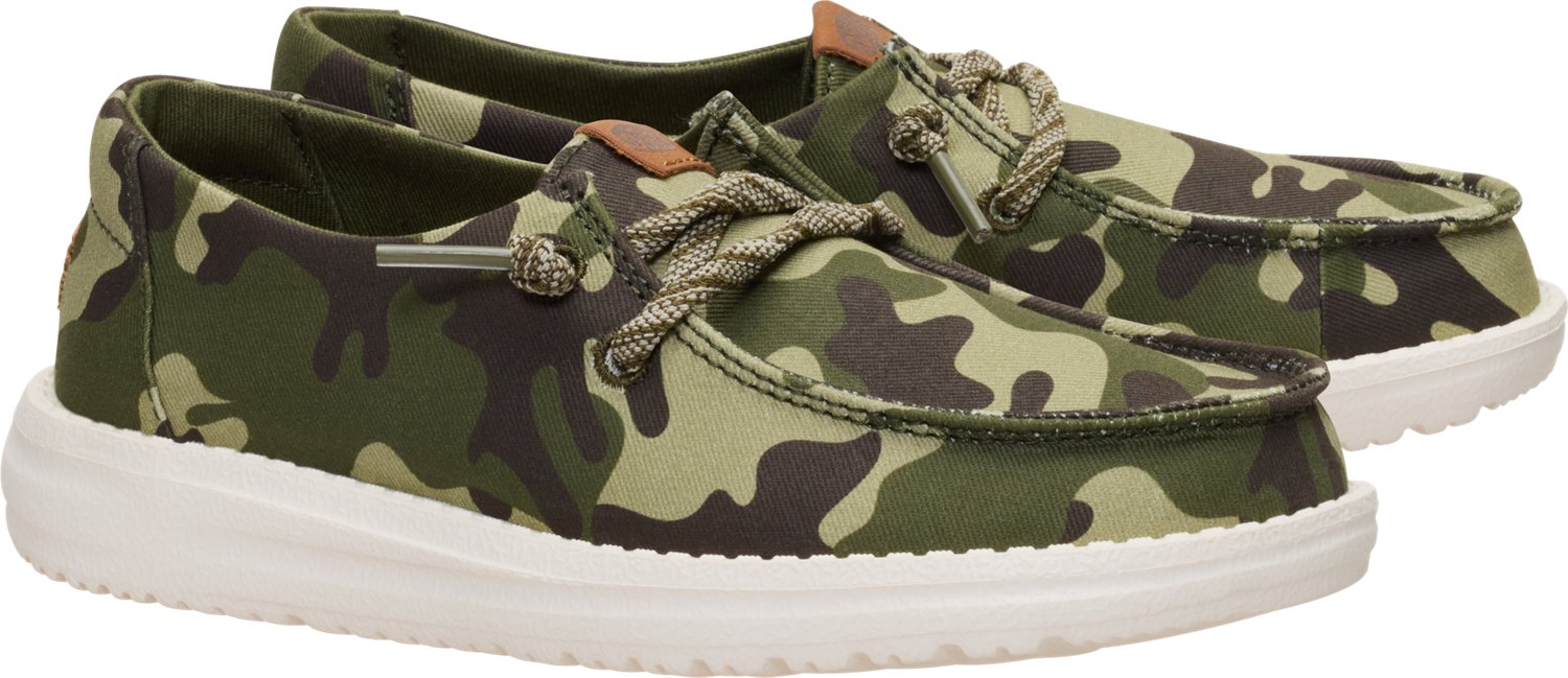HEYDUDE Kids' Wally Essential Camo Shoes - view number 4
