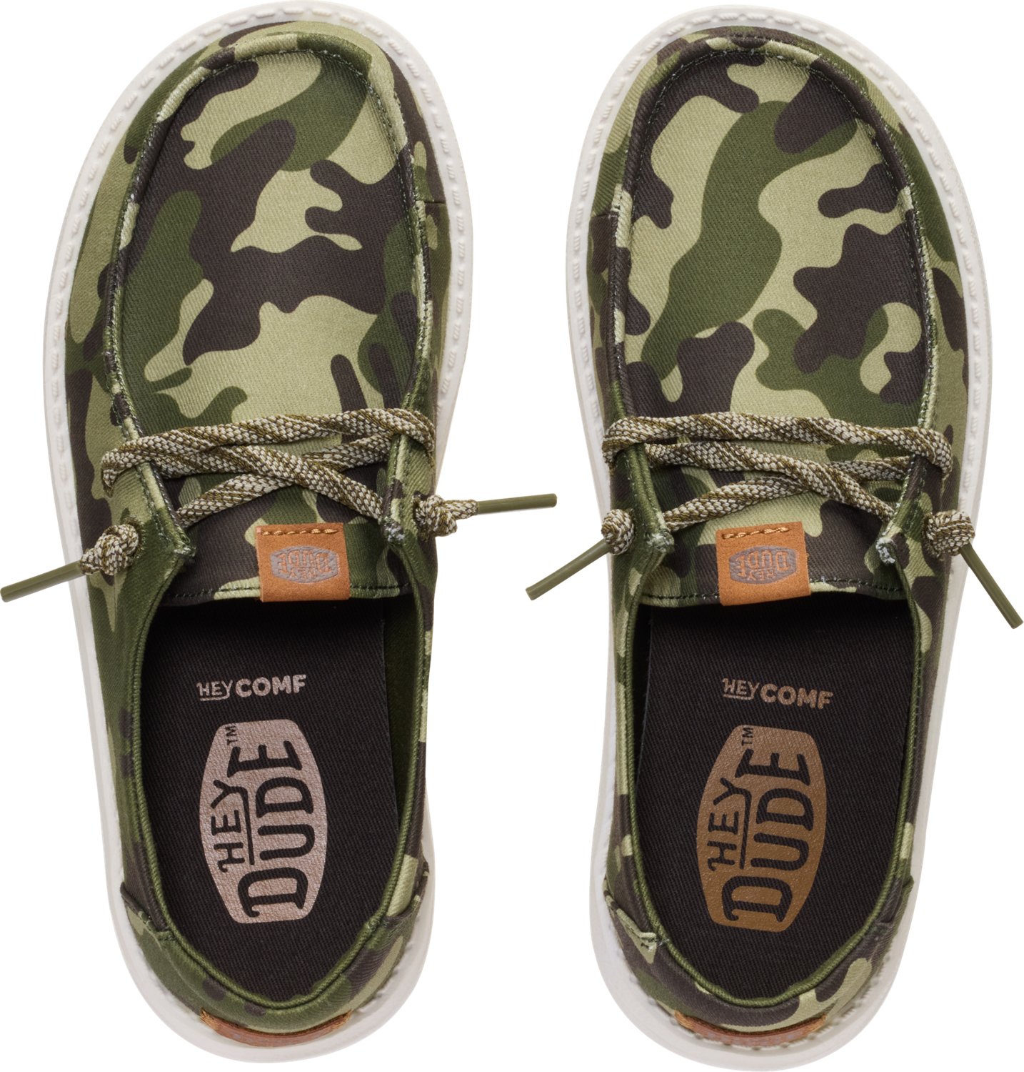 HEYDUDE Kids' Wally Essential Camo Shoes - view number 6