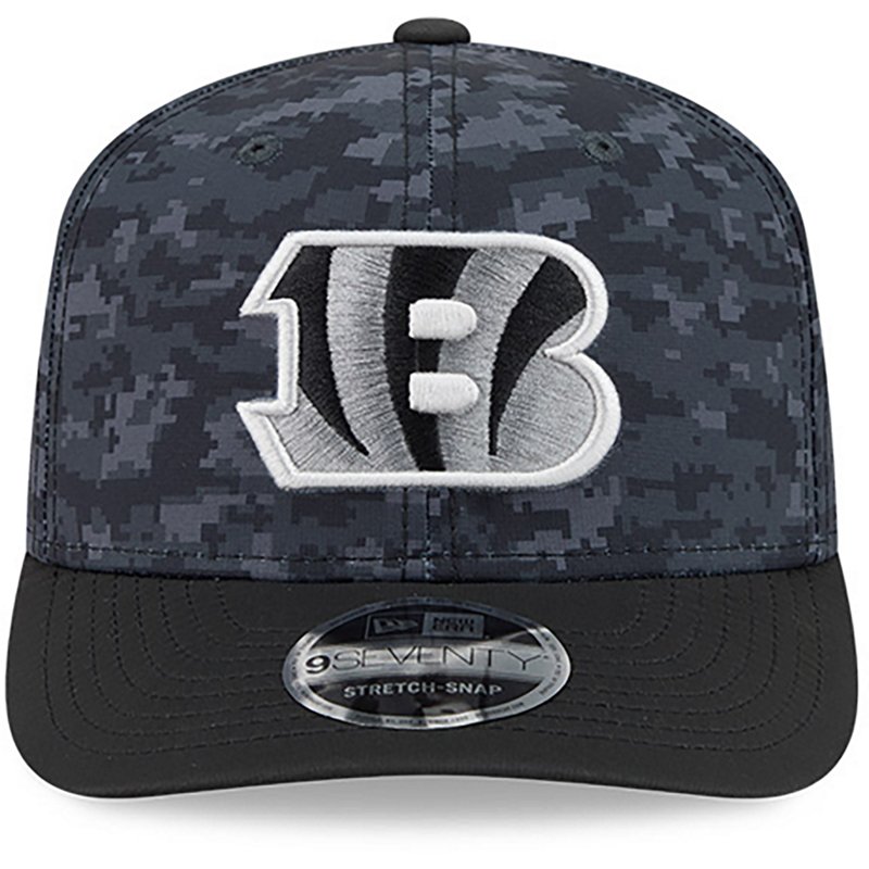 Men's New Era Black Cincinnati Bengals 2026 Salute To Service 9SEVENTY Adjustable Hat