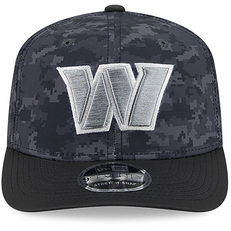Men's New Era Black Washington Commanders 2026 Salute To Service 9SEVENTY Adjustable Hat