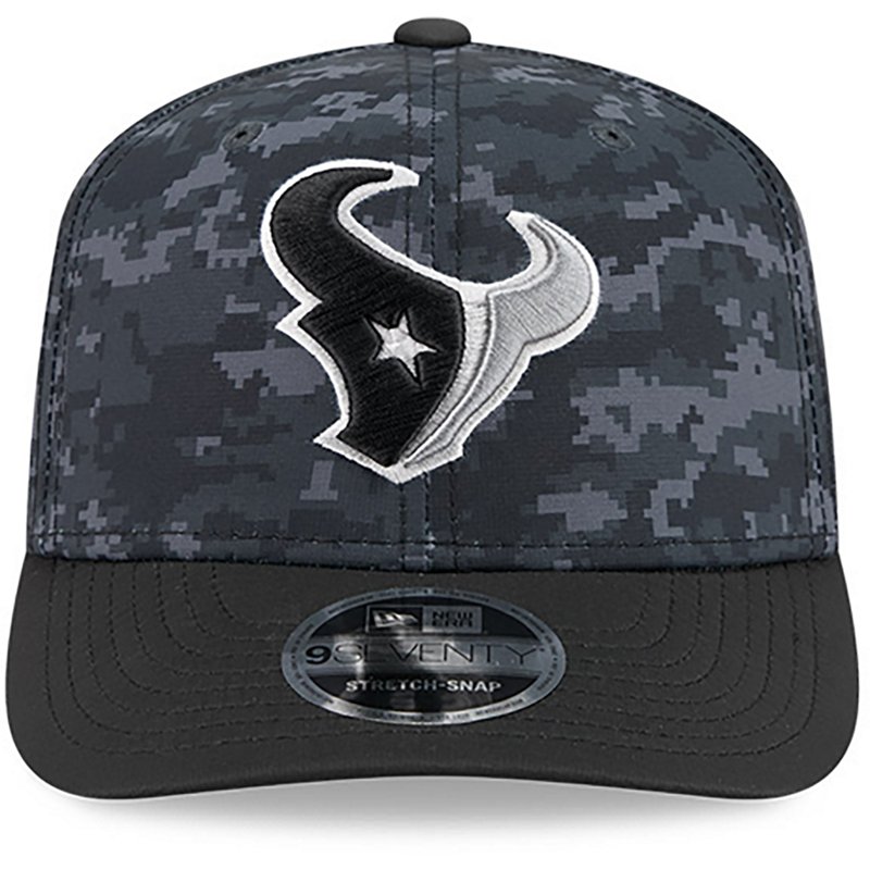 New Era Men's Black Houston Texans 2026 Salute To Service 9SEVENTY Adjustable Hat - Black