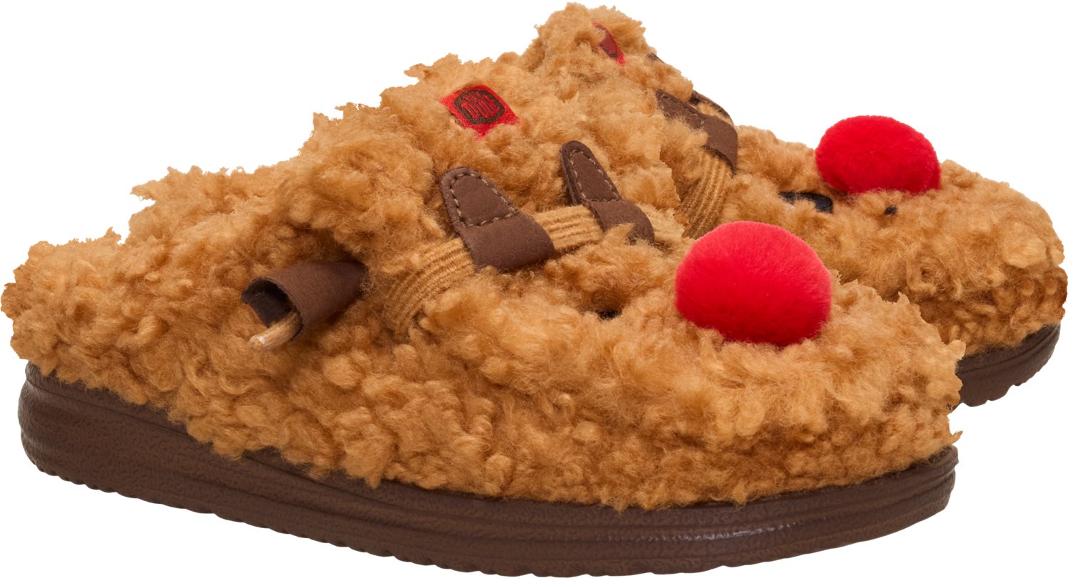 HEYDUDE Boys' Wally Reindeer Slippers - view number 4