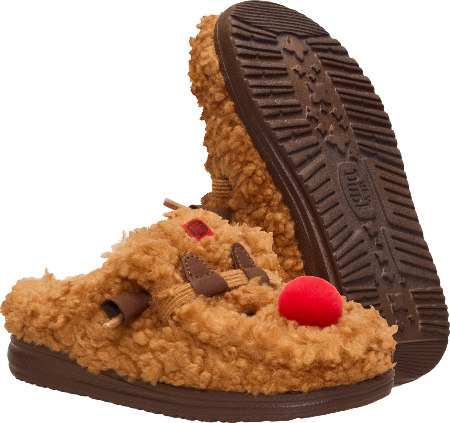 HEYDUDE Boys' Wally Reindeer Slippers - view number 7
