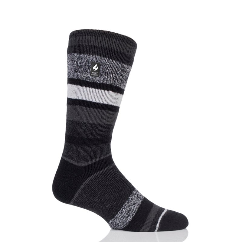 Heat Holders Lite Starling Mens 1 Pair Crew Socks, 10-13, Black