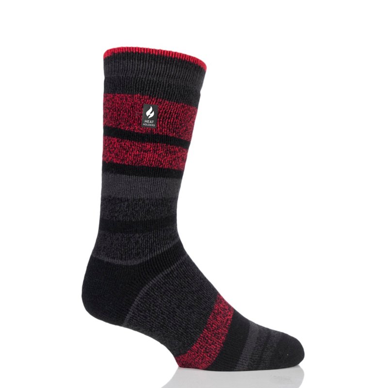 Heat Holders Men's Starling Block Stripe Lite Crew Sock 1 Pack