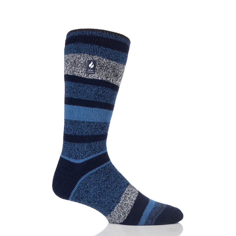 Heat Holders Men's Starling Block Stripe Lite Crew Sock 1 Pack
