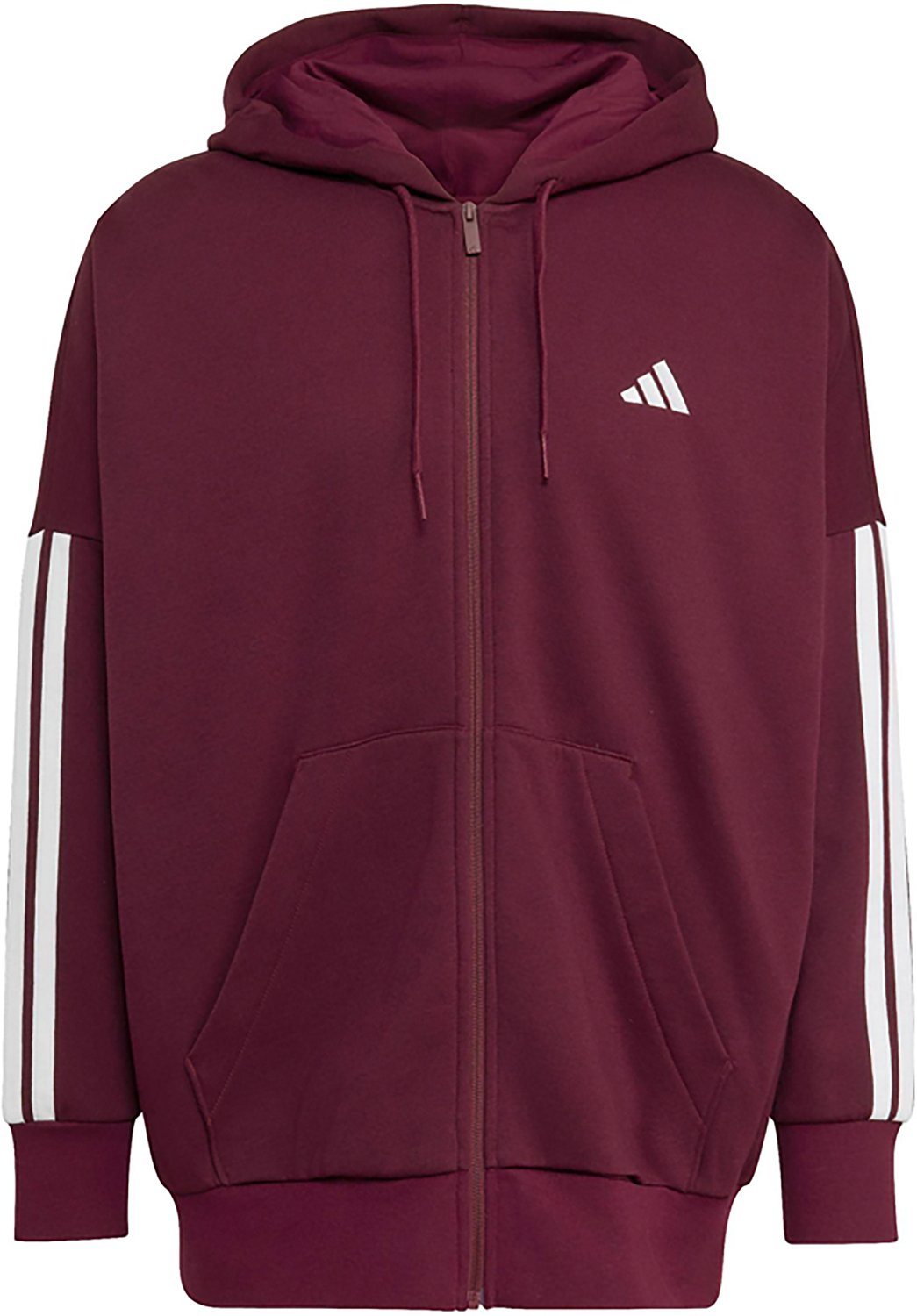 Adidas Women's Plus Essentials 3S Full Zip Fleece Hoodie - view number 6