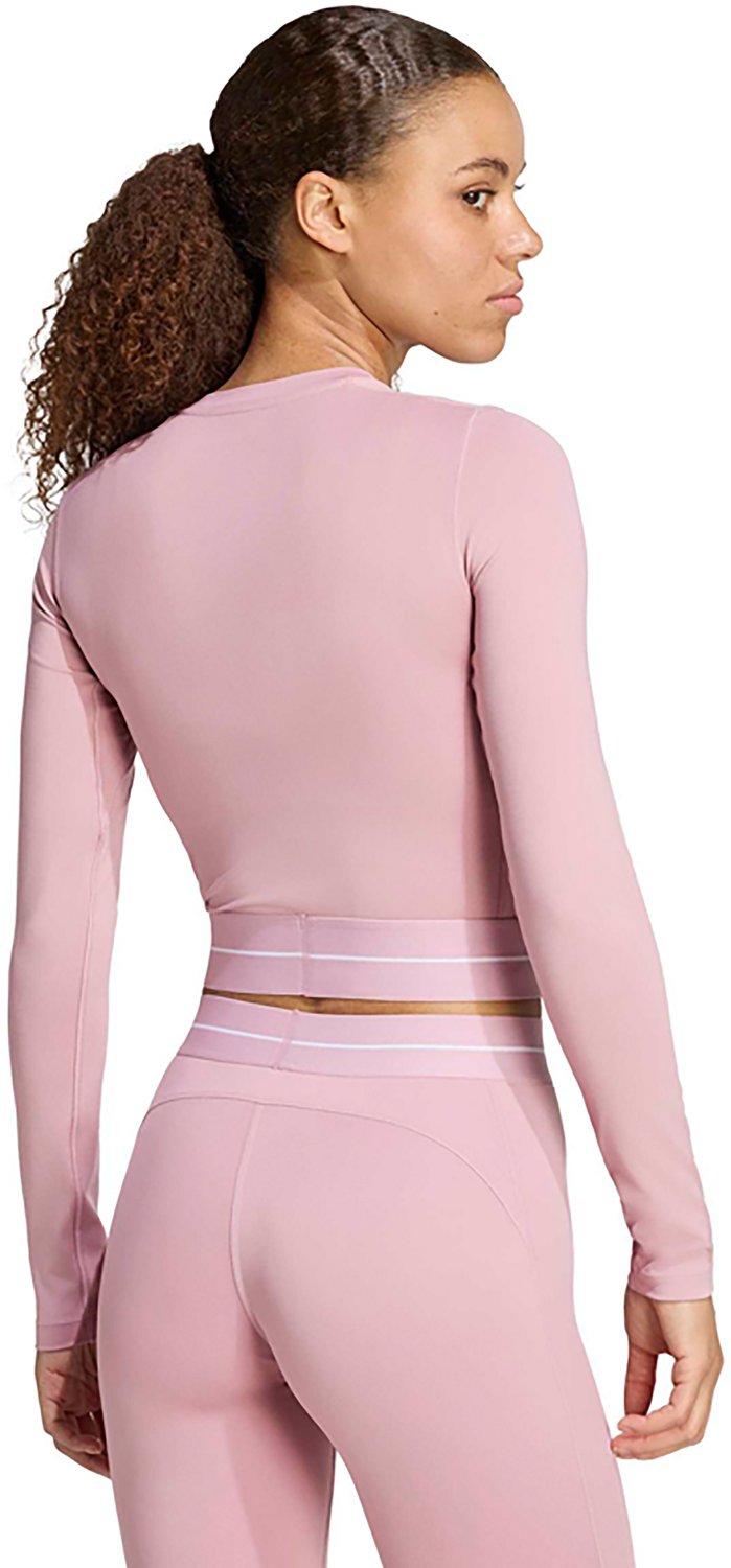 adidas Women's Hyperglam Cropped Long Sleeve Top - view number 2