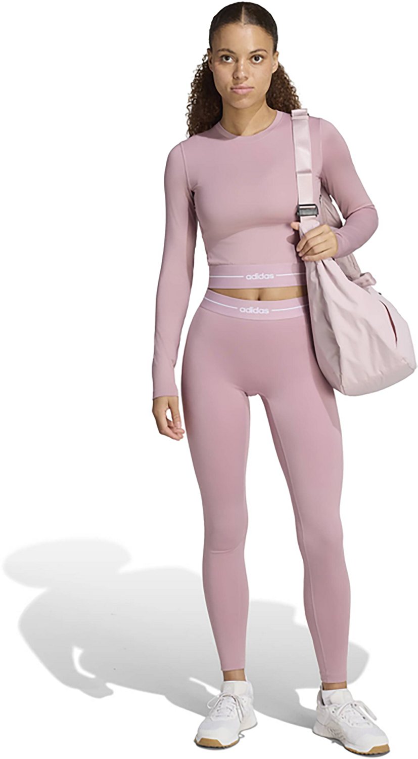 adidas Women's Hyperglam Cropped Long Sleeve Top - view number 5