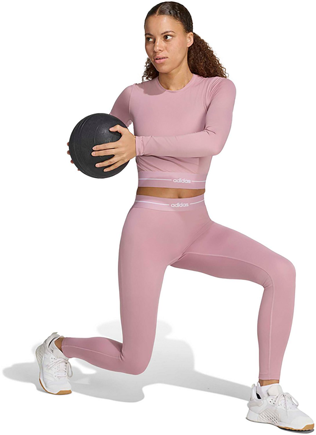 adidas Women's Hyperglam Cropped Long Sleeve Top - view number 6