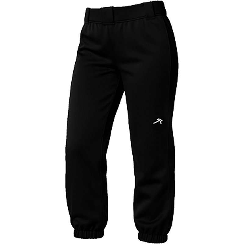 RIP-IT Girls' Playball Pull Up Tee Ball Pants, Medium, Black
