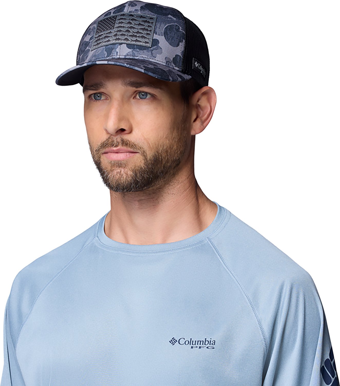 Columbia Sportswear Men’s PFG Camo Snapback Ball Cap - view number 3