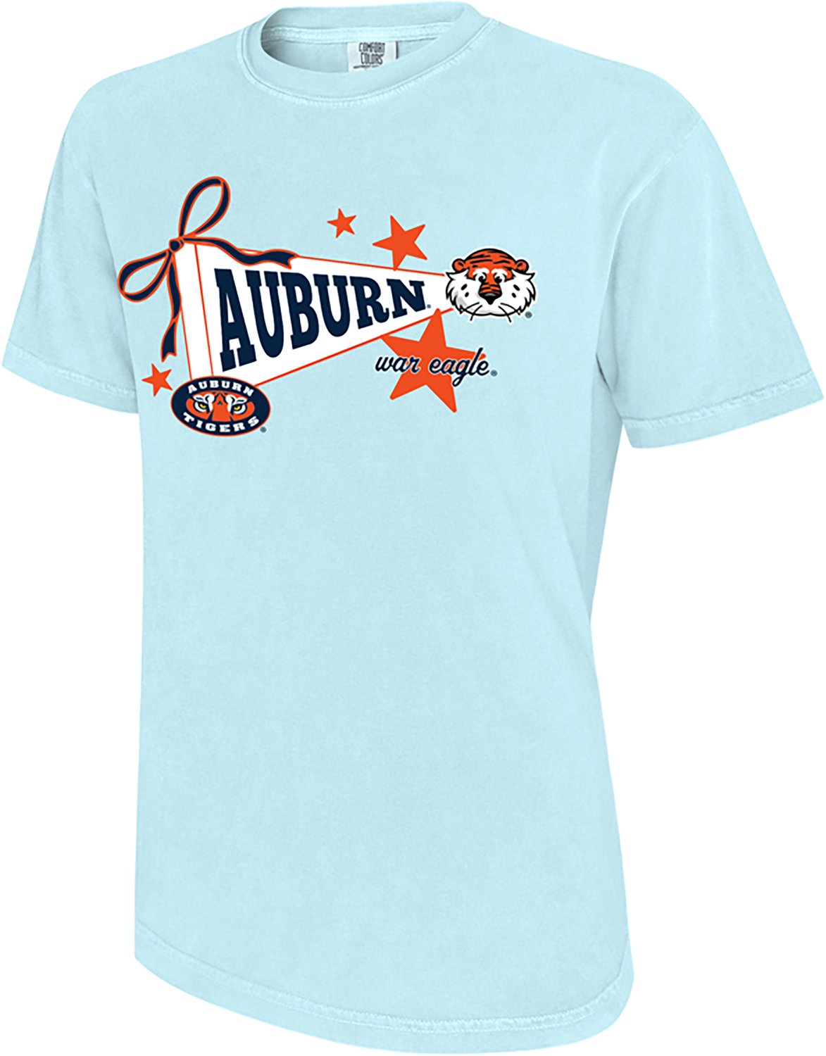 WILDCAT RETRO Women's Auburn University Pennant Star Graphic T-shirt