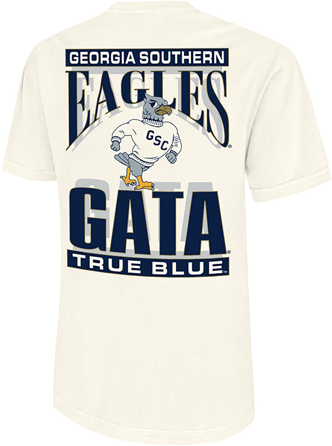 WILDCAT RETRO Men's Georgia Southern University School Arch Mascot Graphic T-shirt - view number 2
