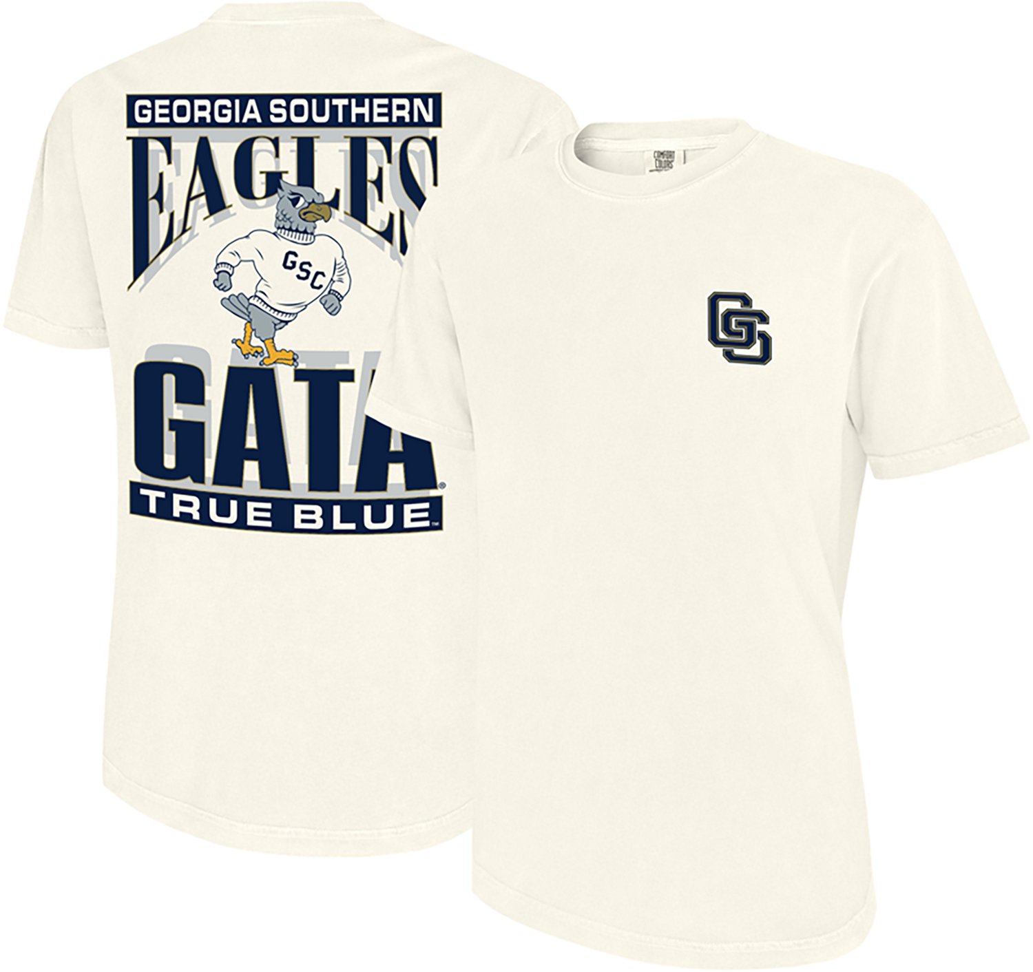 WILDCAT RETRO Men's Georgia Southern University School Arch Mascot Graphic T-shirt - view number 3
