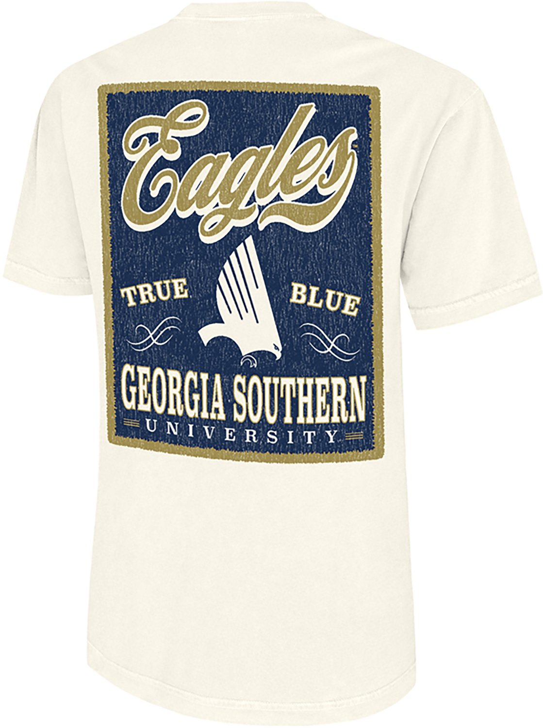 WILDCAT RETRO Men's Georgia Southern University Script Tail Patch Graphic T-shirt - view number 2