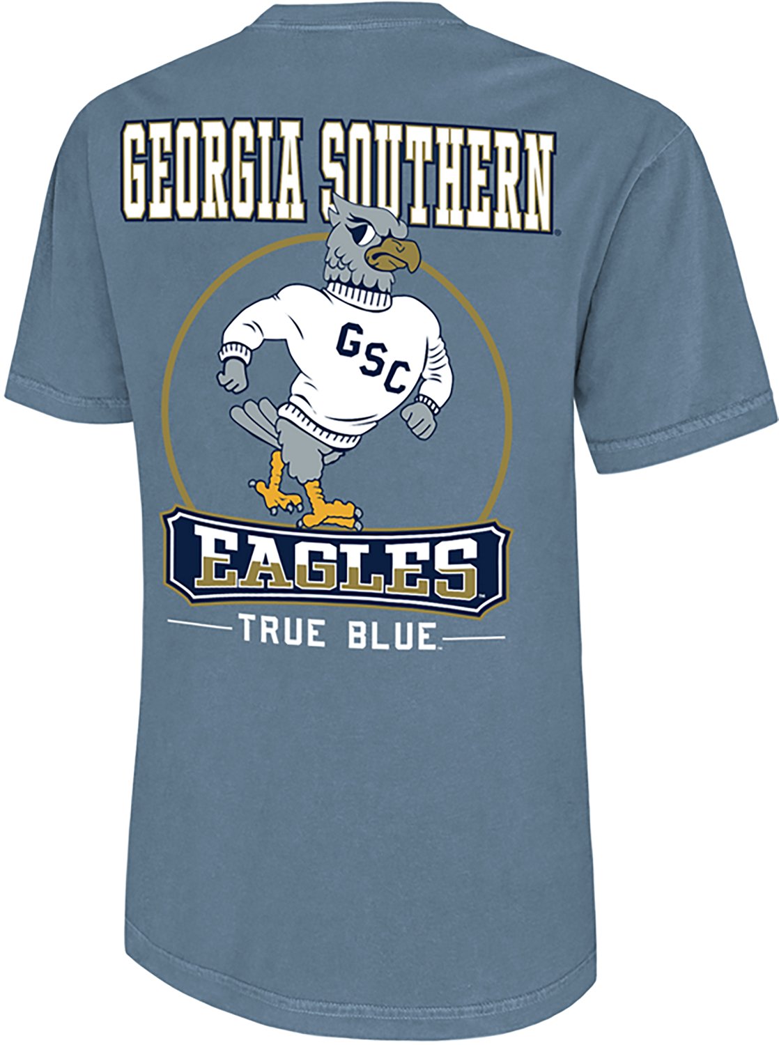 WILDCAT RETRO Men's Georgia Southern University Mascot Circle Graphic T-shirt - view number 2
