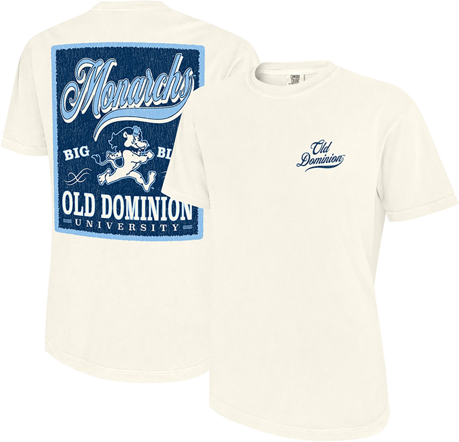 WILDCAT RETRO Men's Old Dominion University Script Tail Patch Graphic T-shirt - view number 3