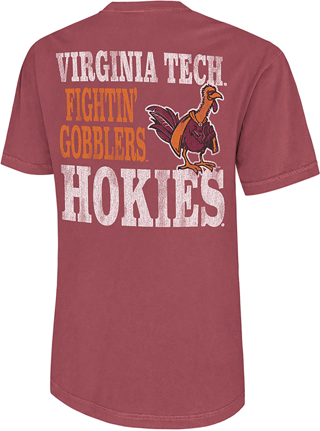 WILDCAT RETRO Men's Virginia Tech Roll Tide Script Graphic T-shirt - view number 2
