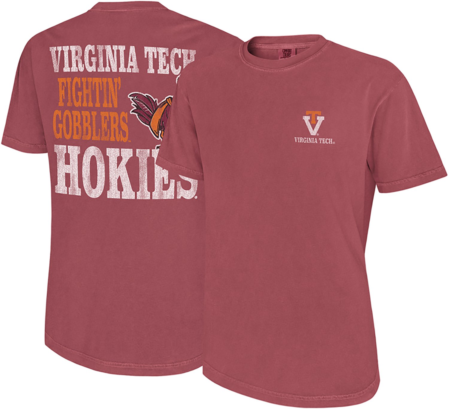 WILDCAT RETRO Men's Virginia Tech Roll Tide Script Graphic T-shirt - view number 3