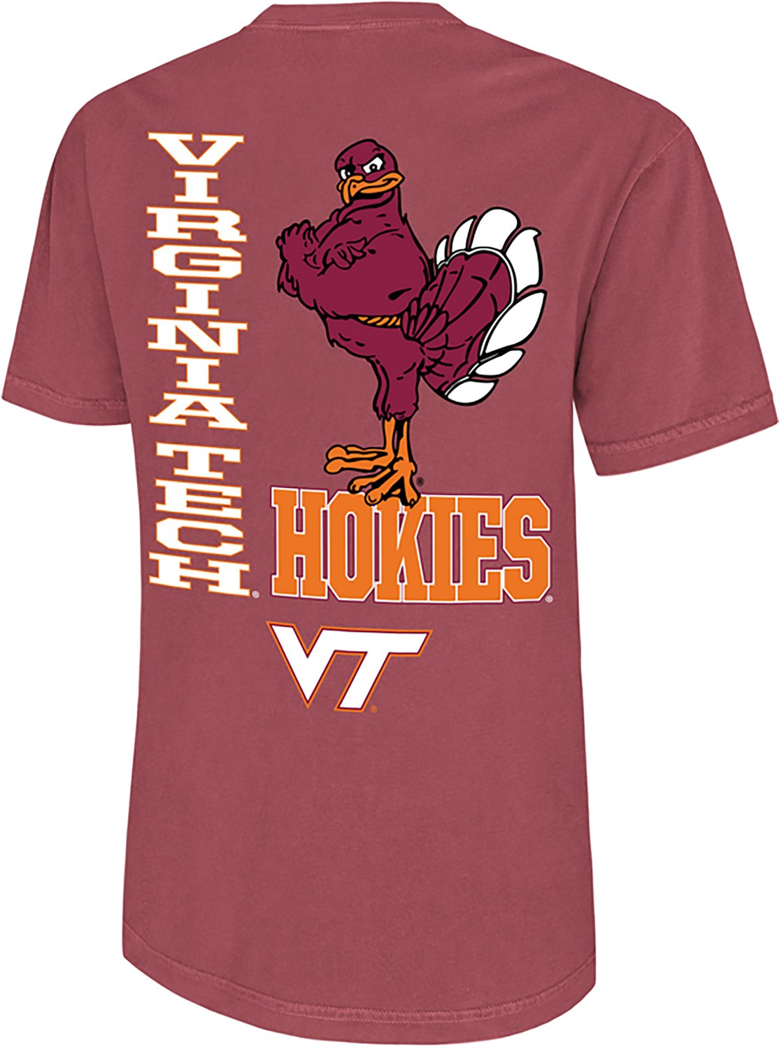 WILDCAT RETRO Men's Virginia Tech Standing Mascot Comfort Colors DS T-shirt - view number 2