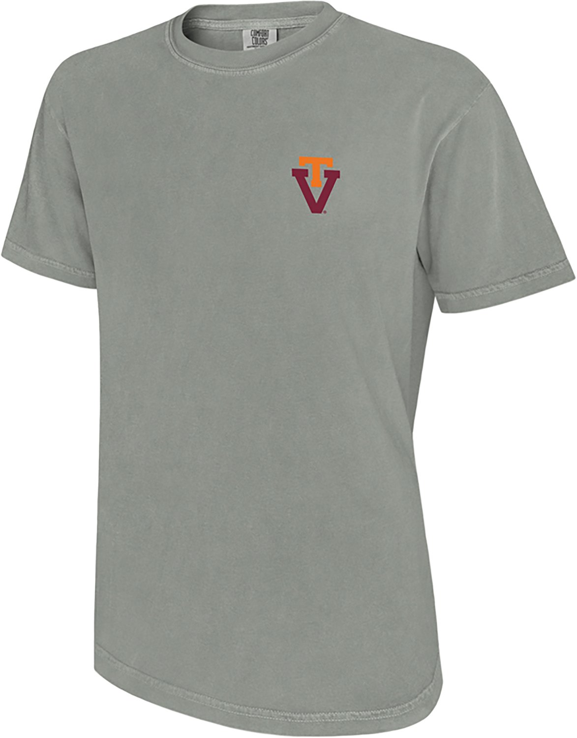 WILDCAT RETRO Men's Virginia Tech School Arch Mascot Comfort Colors DS T-shirt