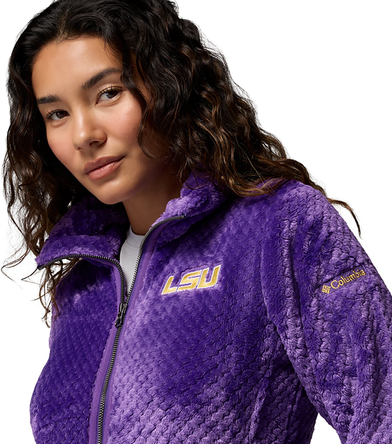 Columbia LSU Tigers Fireside II Sherpa Full-Zip Jacket - view number 5