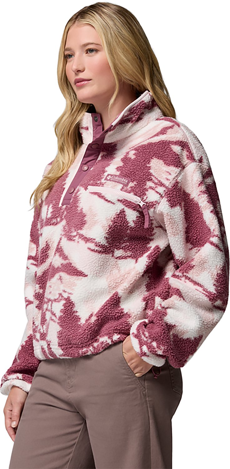 Columbia Sportswear Women's Helvetia II Printed Cropped 1/2 Snap Fleece Pullover                                                 - view number 2