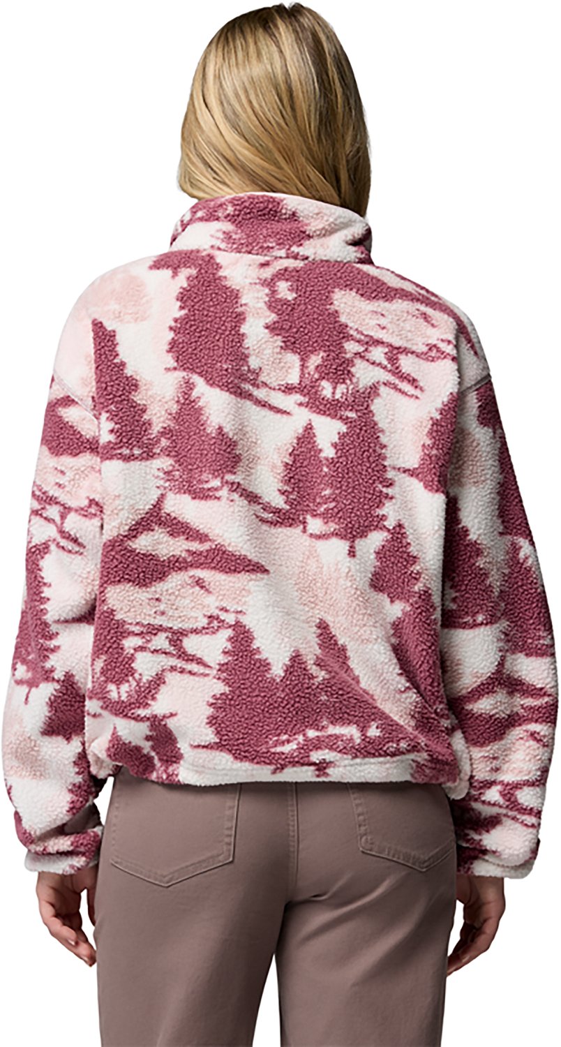 Columbia Sportswear Women's Helvetia II Printed Cropped 1/2 Snap Fleece Pullover                                                 - view number 3