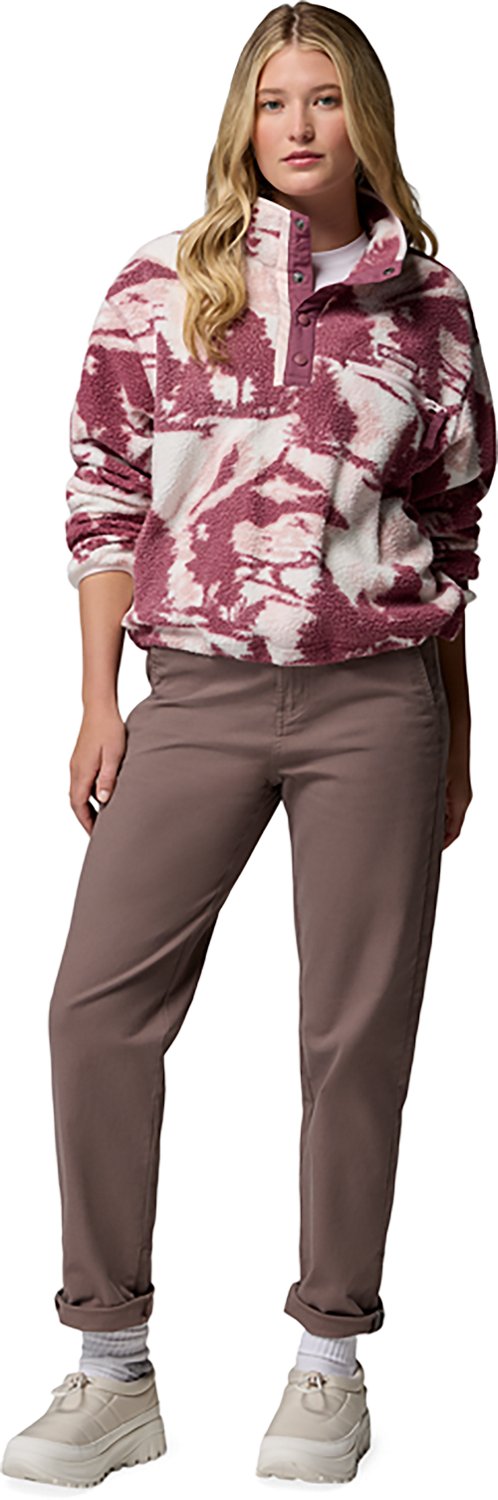 Columbia Sportswear Women's Helvetia II Printed Cropped 1/2 Snap Fleece Pullover                                                 - view number 5