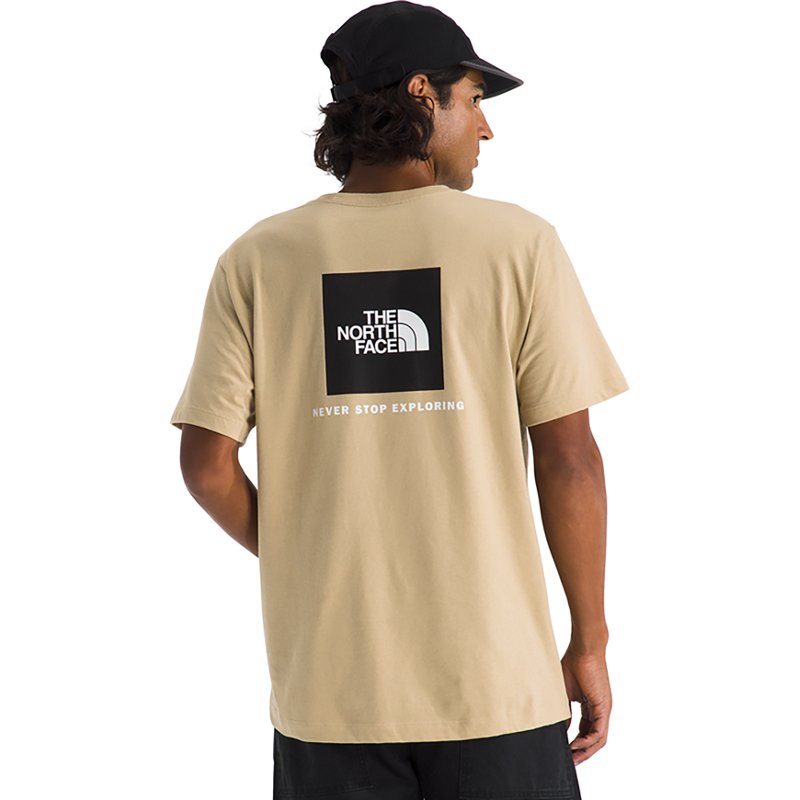 The North Face Men’s Evolution Box NSE Regular Short-Sleeve T-Shirt (Size: Medium): Khaki Stone