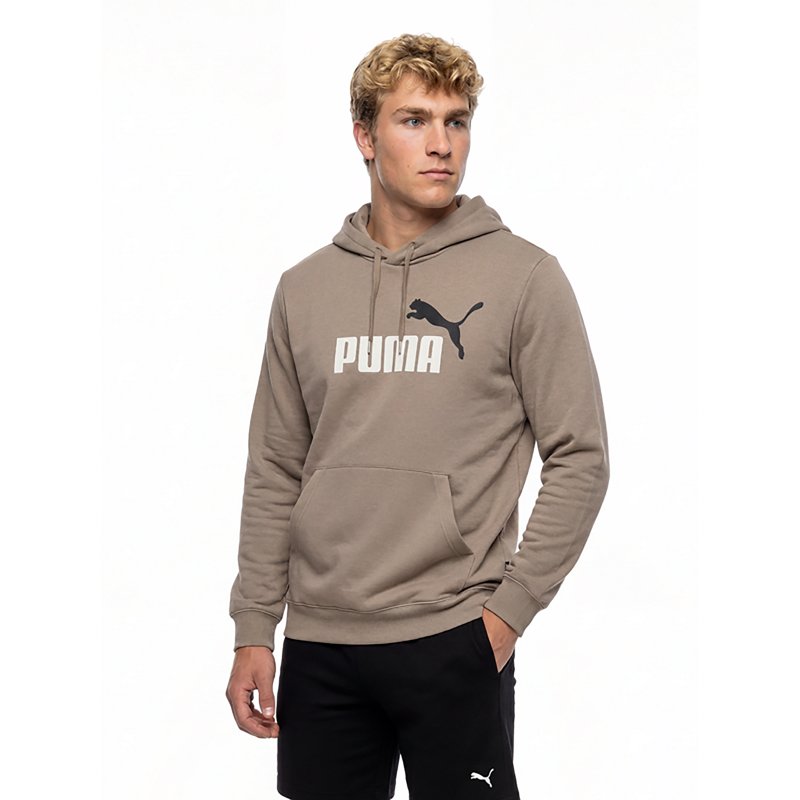 PUMA Mens Long Sleeve Active Hoodie, Medium, Brown