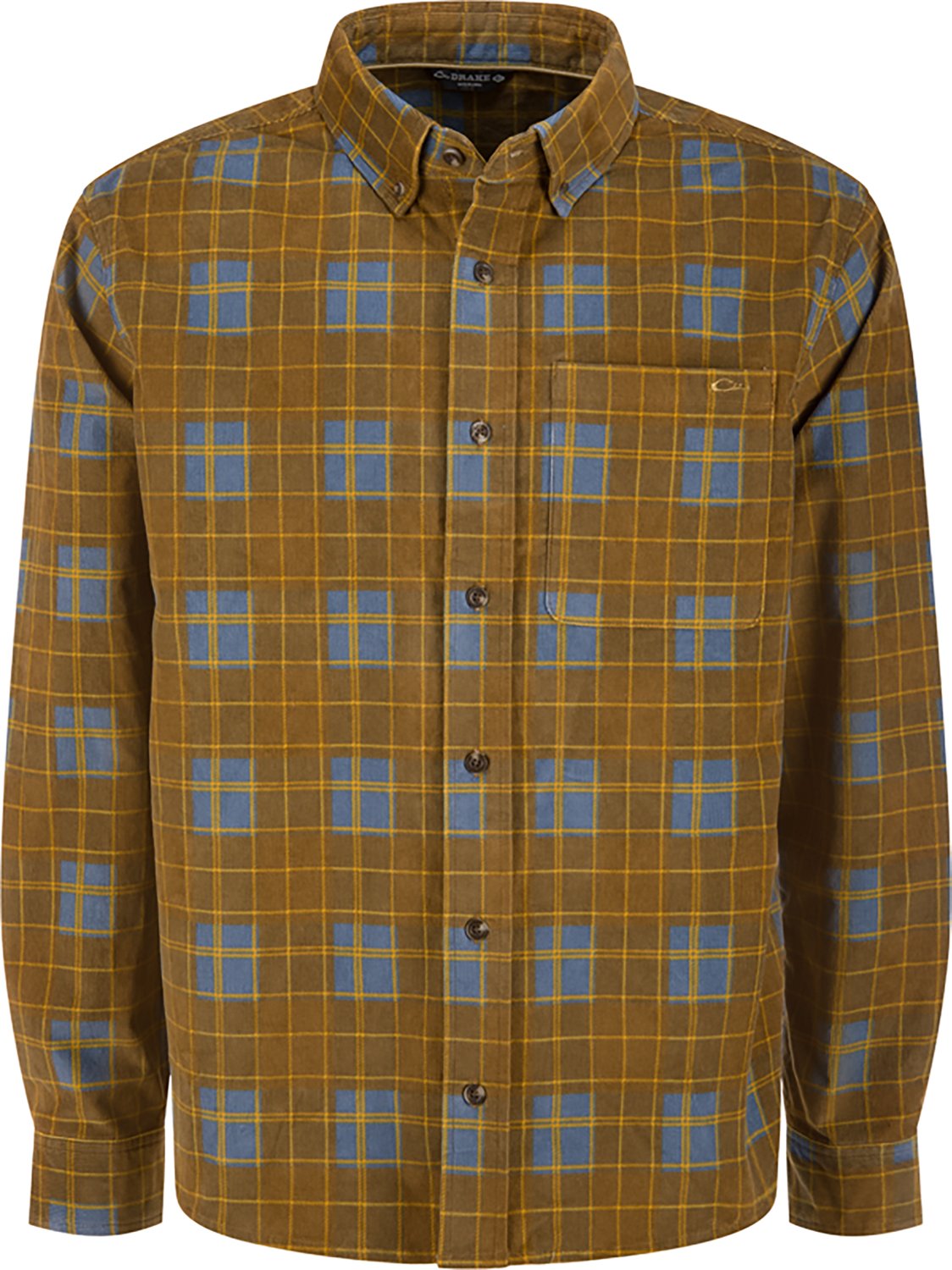Drake Men's Midwale Corduroy Plaid Long Sleeve Button Down Shirt - view number 2