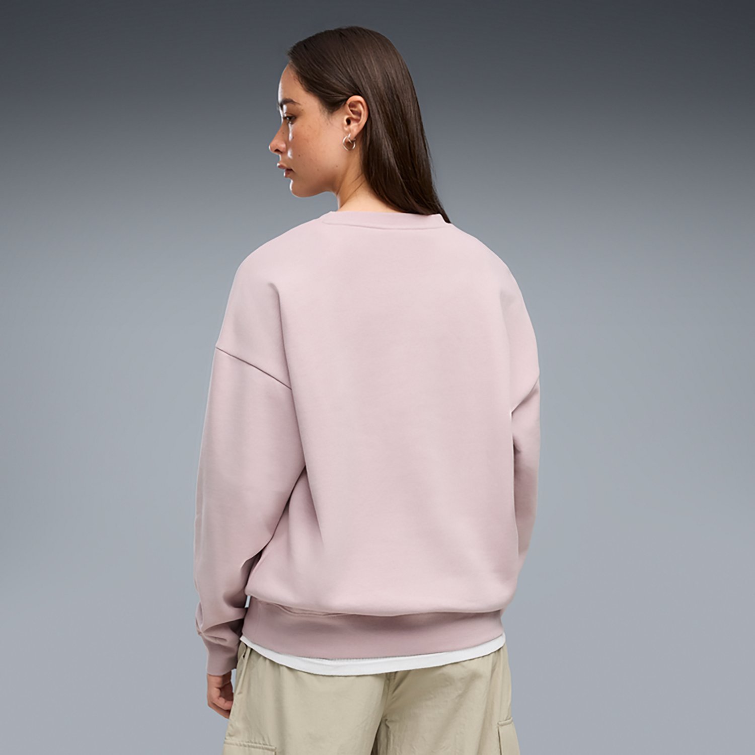 PUMA Women's Essential Oversized Crew Fleece Sweatshirt - view number 2