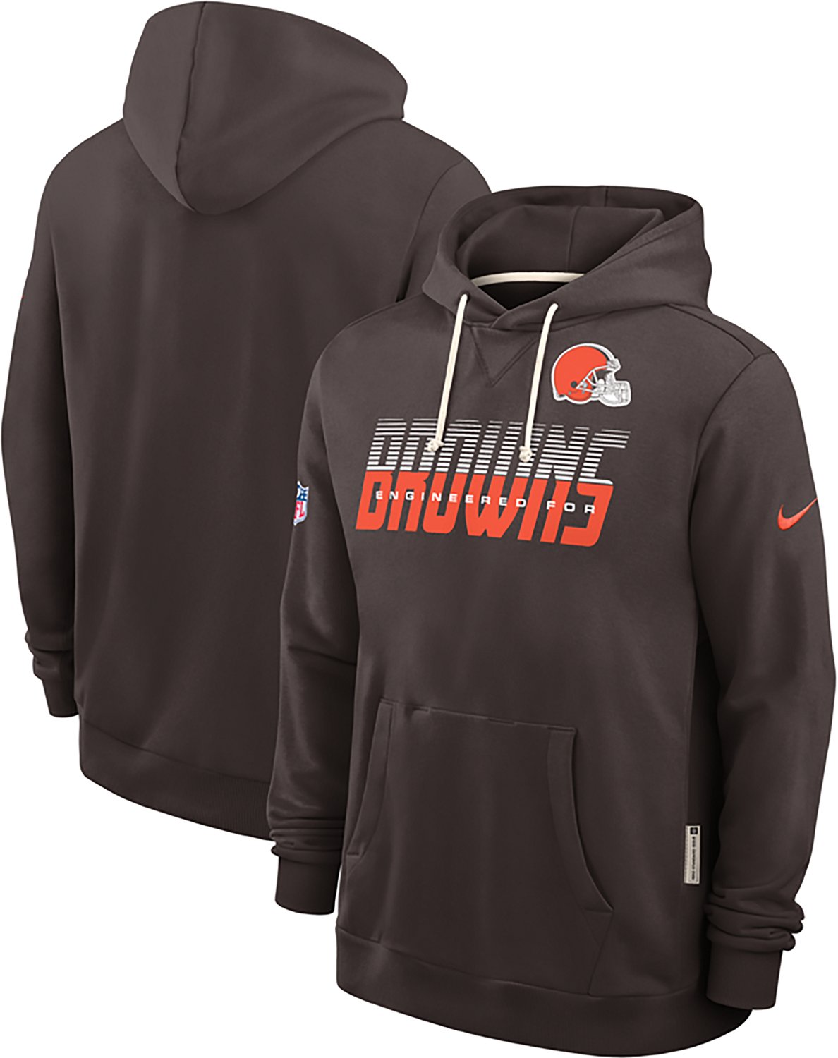 Nike Men's Cleveland Browns Sideline Dri-FIT Hoodie - view number 3