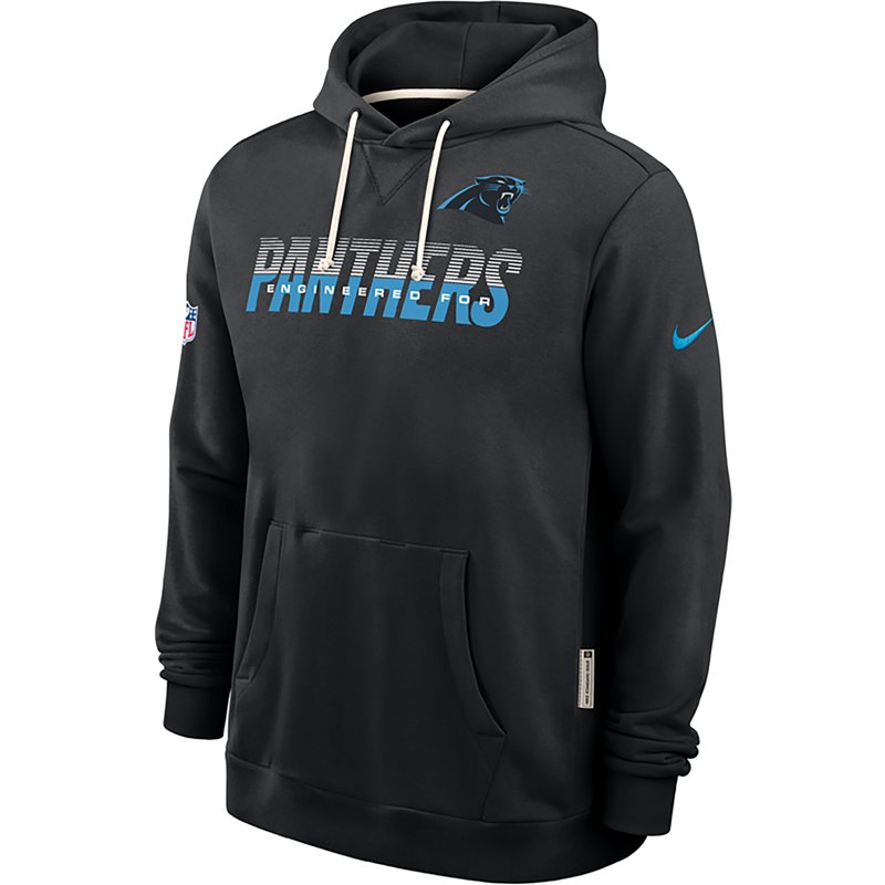 Men's Nike Black Carolina Panthers Sideline Standard Issue Top Prospect Dri-FIT Hoodie