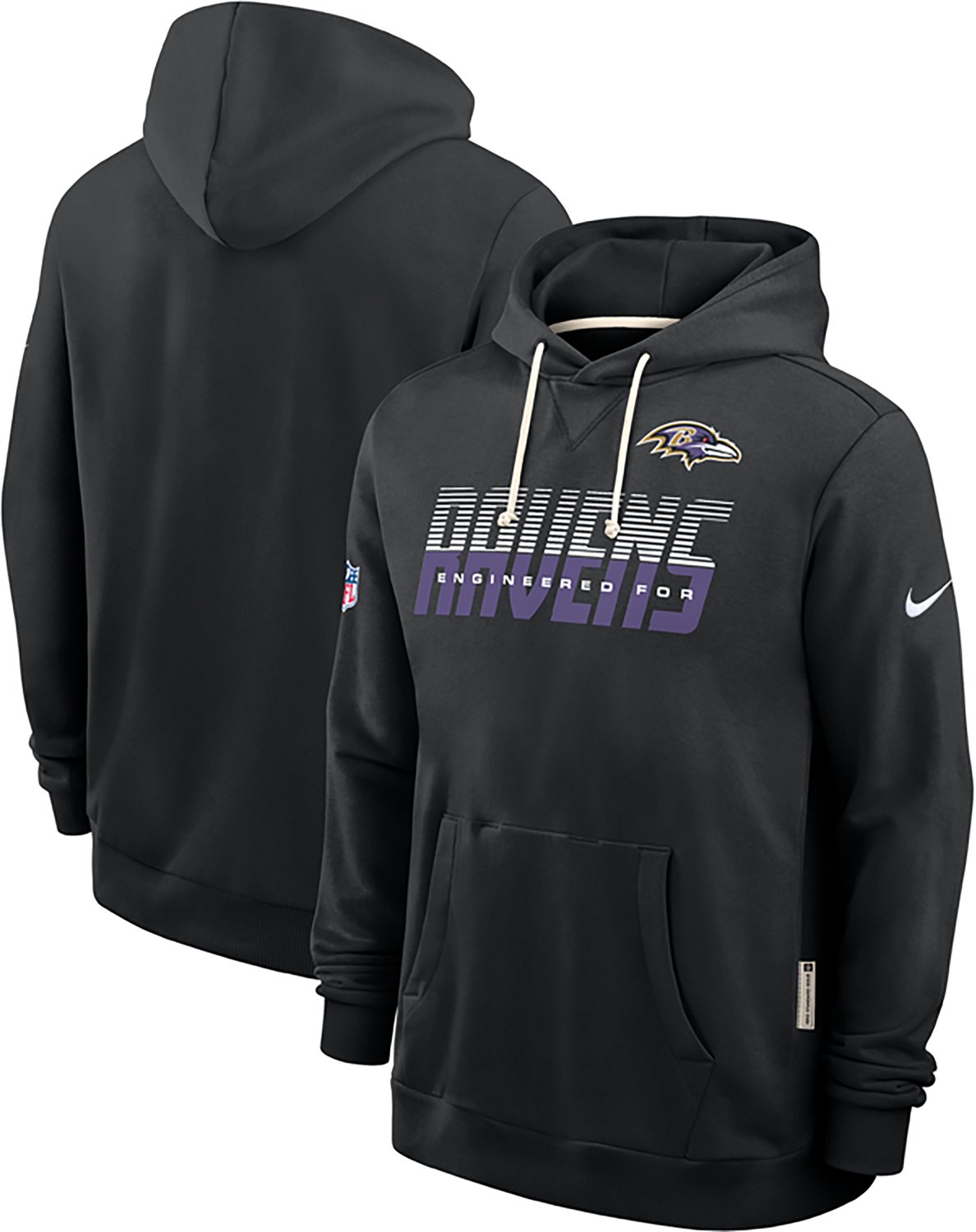 Nike Men's Baltimore Ravens Sideline Dri-FIT Hoodie - view number 3