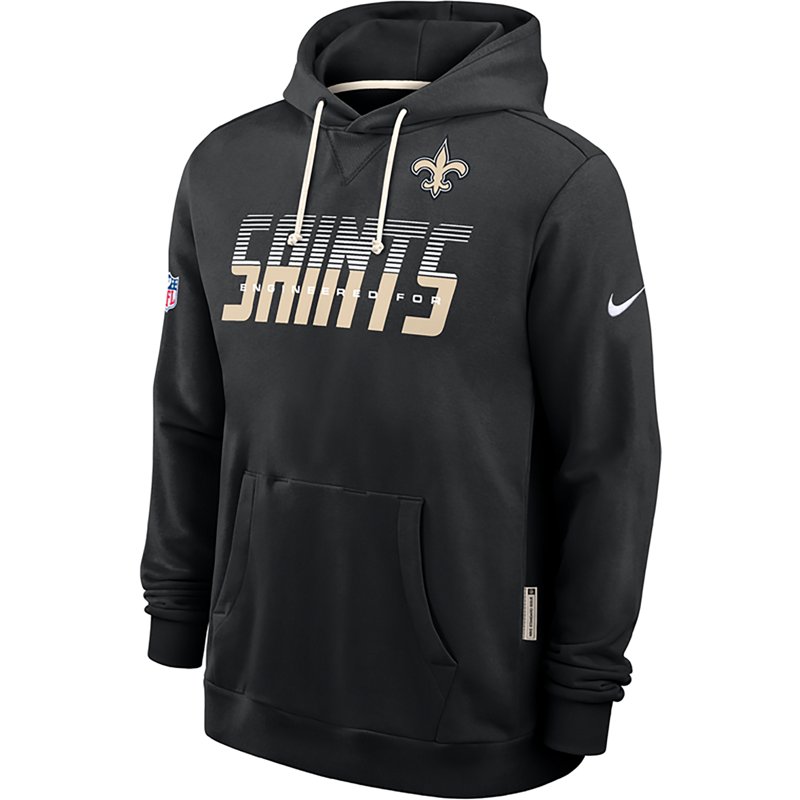 Men's Nike Black New Orleans Saints Sideline Standard Issue Top Prospect Dri-FIT Hoodie