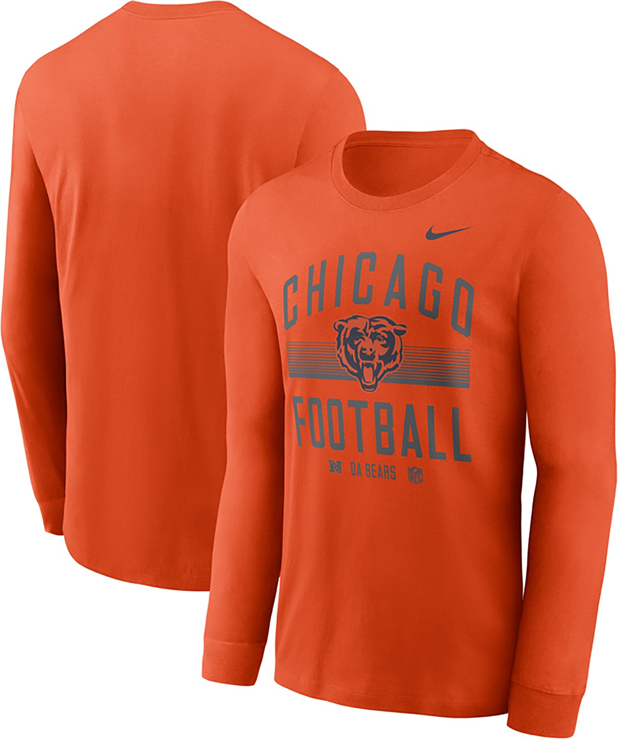 Nike Men's Chicago Bears Essential Always Prepared Long Sleeve Graphic T-shirt - view number 3