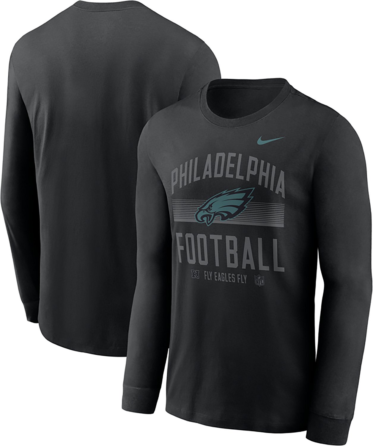 Nike Men's Philadelphia Eagles Essential Always Prepared Long Sleeve Graphic T-shirt - view number 3