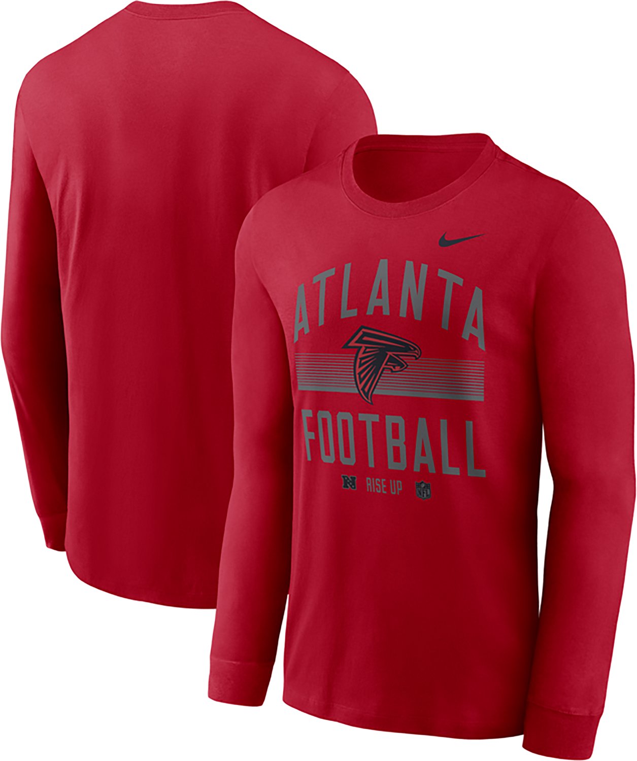 Nike Men's Atlanta Falcons Essential Always Prepared Long Sleeve Graphic T-shirt - view number 3