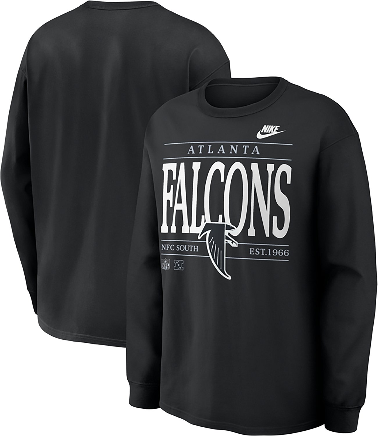 Nike Men's Atlanta Falcons Red Zone Max 90 Long Sleeve Graphic T