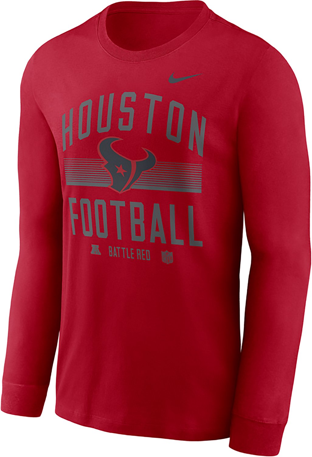 Nike Men's Houston Texans Essential Always Prepared Long Sleeve Graphic T-shirt