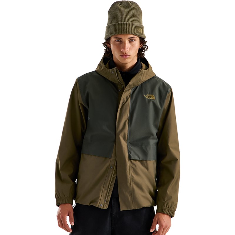 The North Face Men’s Dryvent™ Field Waterproof Jacket (Size: XXL): Caraway Seed/New Taupe Green