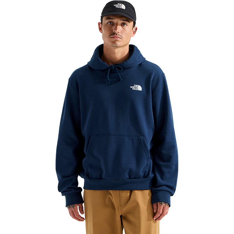 The North Face Men’s Evolution Light Print Box NSE Regular Hoodie Sweatshirt (Size: XXL): Summit Navy