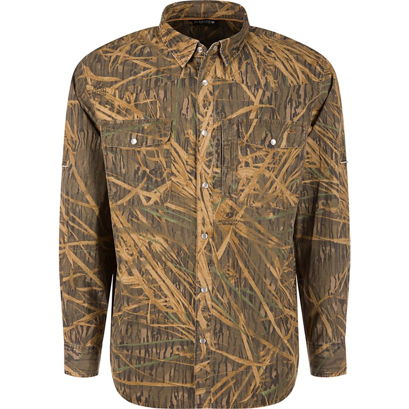 DRAKE Cinco Ranch Acid Wash Shirt OG Shadowgrass Medium (DS2234-009-MED)